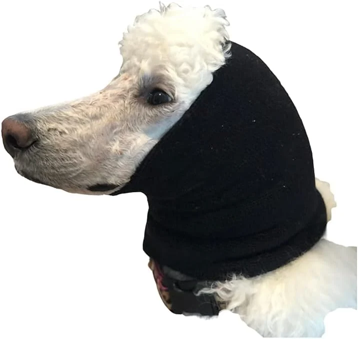 Breathable Pet Hoodz for Dogs-Anxiety Grooming Calming Hood Ear Compression Pet Hoodie Dog Ear Wrap Black SmallAbout ThisOverview Efficient