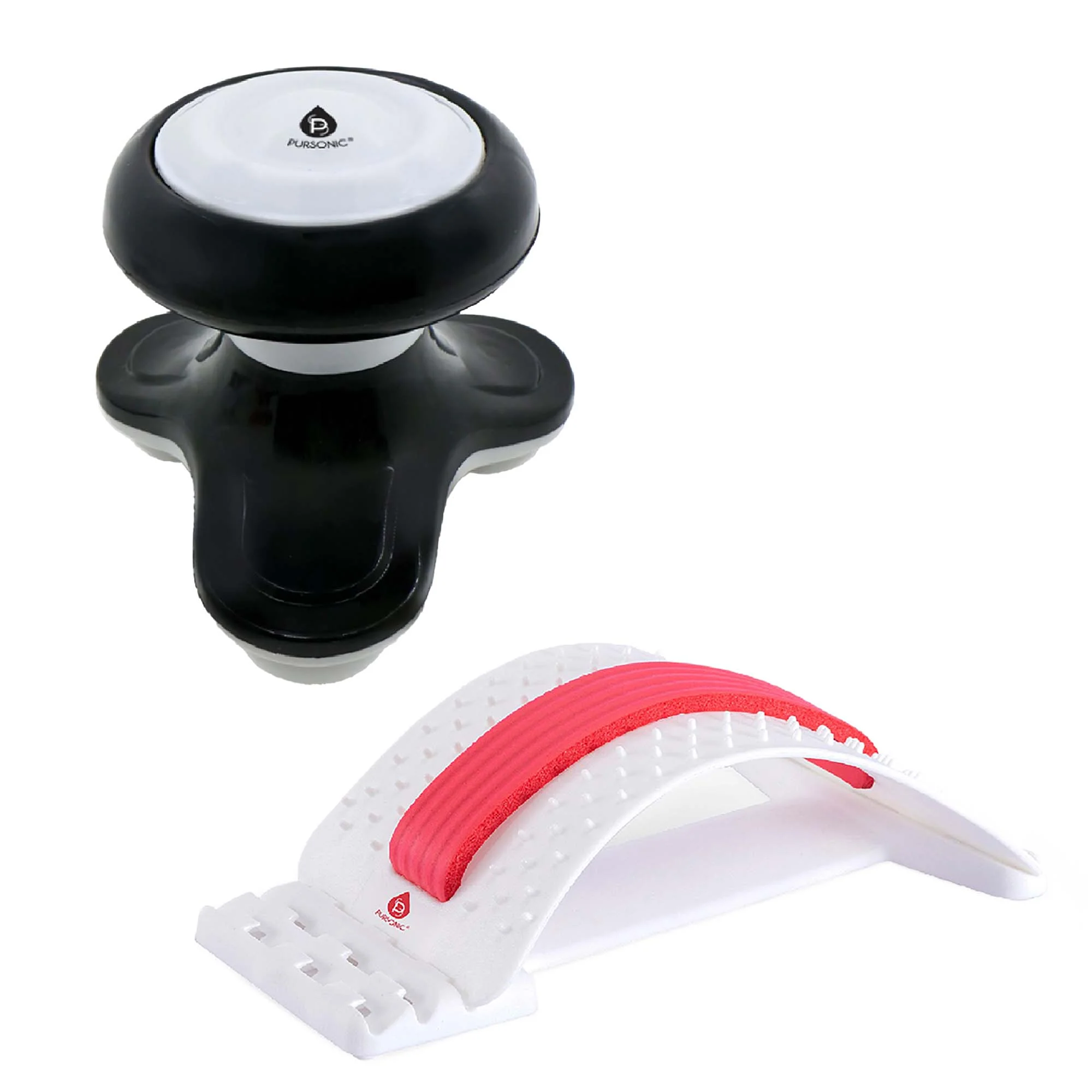 Authentic Pursonic Total Body Relaxation Bundle Handheld Electric Sport Massager Back Stretching Device Smooth