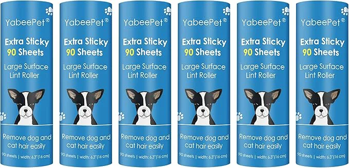 World-Class Extra Sticky Large Lint Roller Refills 6.3” Giant Lint Roller Refills for Pet Hair Clothes Furniture Cleaning 540 Sheets in TotalAbout ThisOverview Trusted