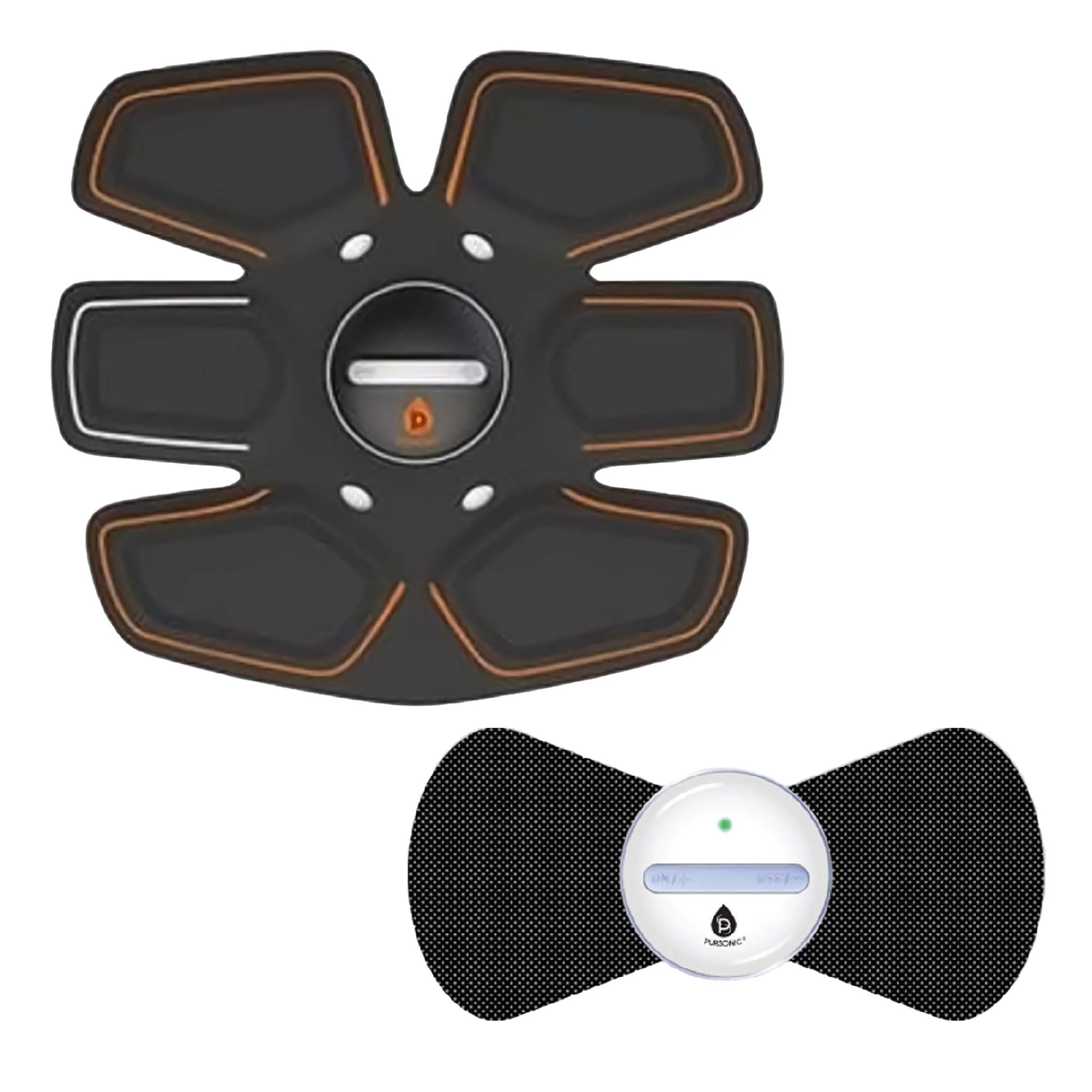 User-Friendly Pursonic Wireless Muscle Stimulator Abdominal Toning Massager Set Healthy