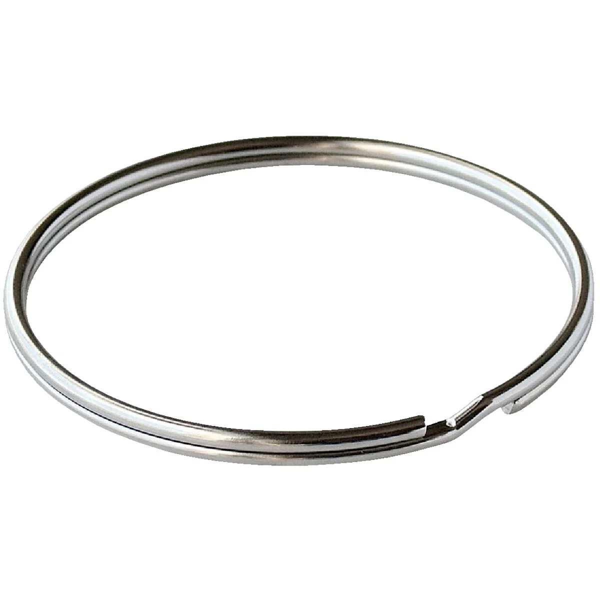 Genuine Lucky Line Tempered Steel Nickel-Plated 1-1 4 In. Key Ring 2-Pack Stylish