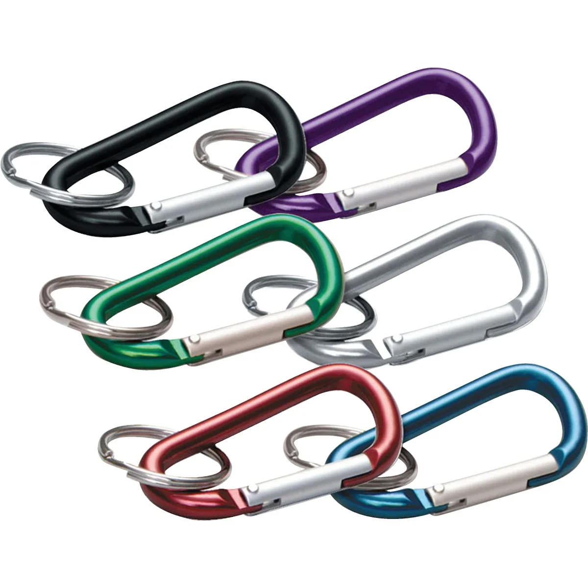 Innovative Lucky Line Assorted Colors 2-3 8 In. Small C-Clip Key Ring Fast