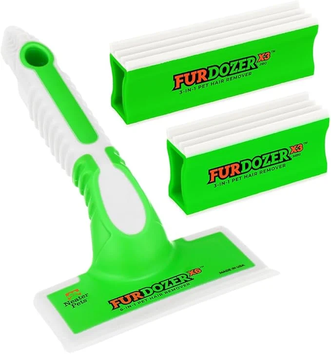 Reliable FurDozer Pet Hair Remover Auto Detailing Tools – Cat Dog Hair Remover for Carpets Car Interiors Couches Bedding Pet Furniture Green 3 Pack – X6 X3 PRO X3 MINI About ThisOverview Efficient