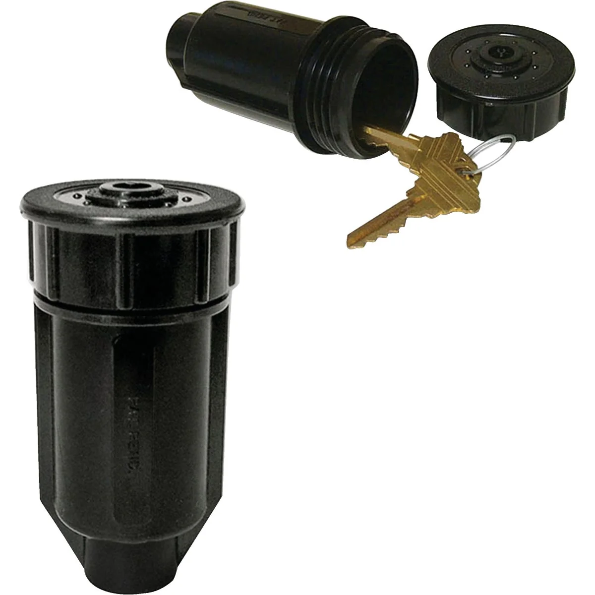 Easy-to-Use Lucky Line Black Plastic Sprinkler Key Hider Reliable