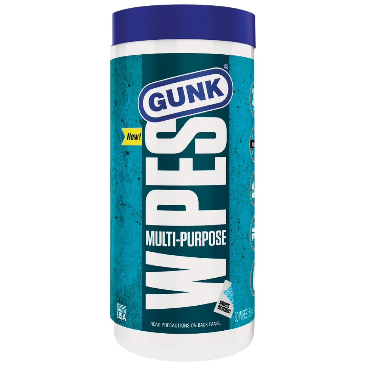 Practical Gunk Citrus 8 In. x 12 In. Multi-Purpose Wipes 30-Count Original