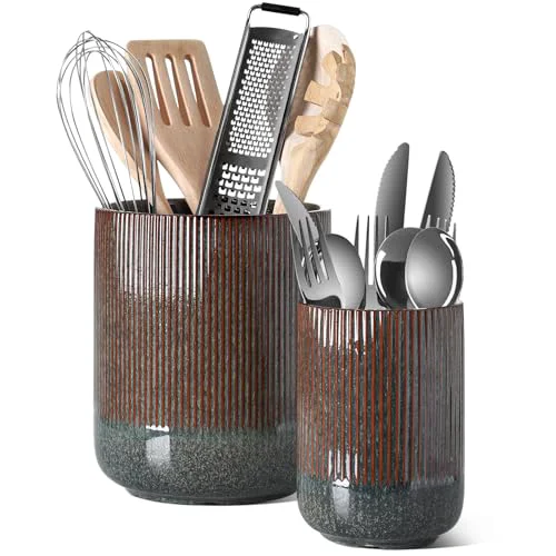 Dependable Utensil Holder for Kitchen Counter 2 Count Certified