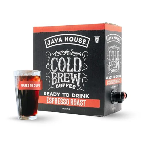 Detailed dark roast Liquid Cold Brew Coffee On Tap 128 Fl Oz Healthy
