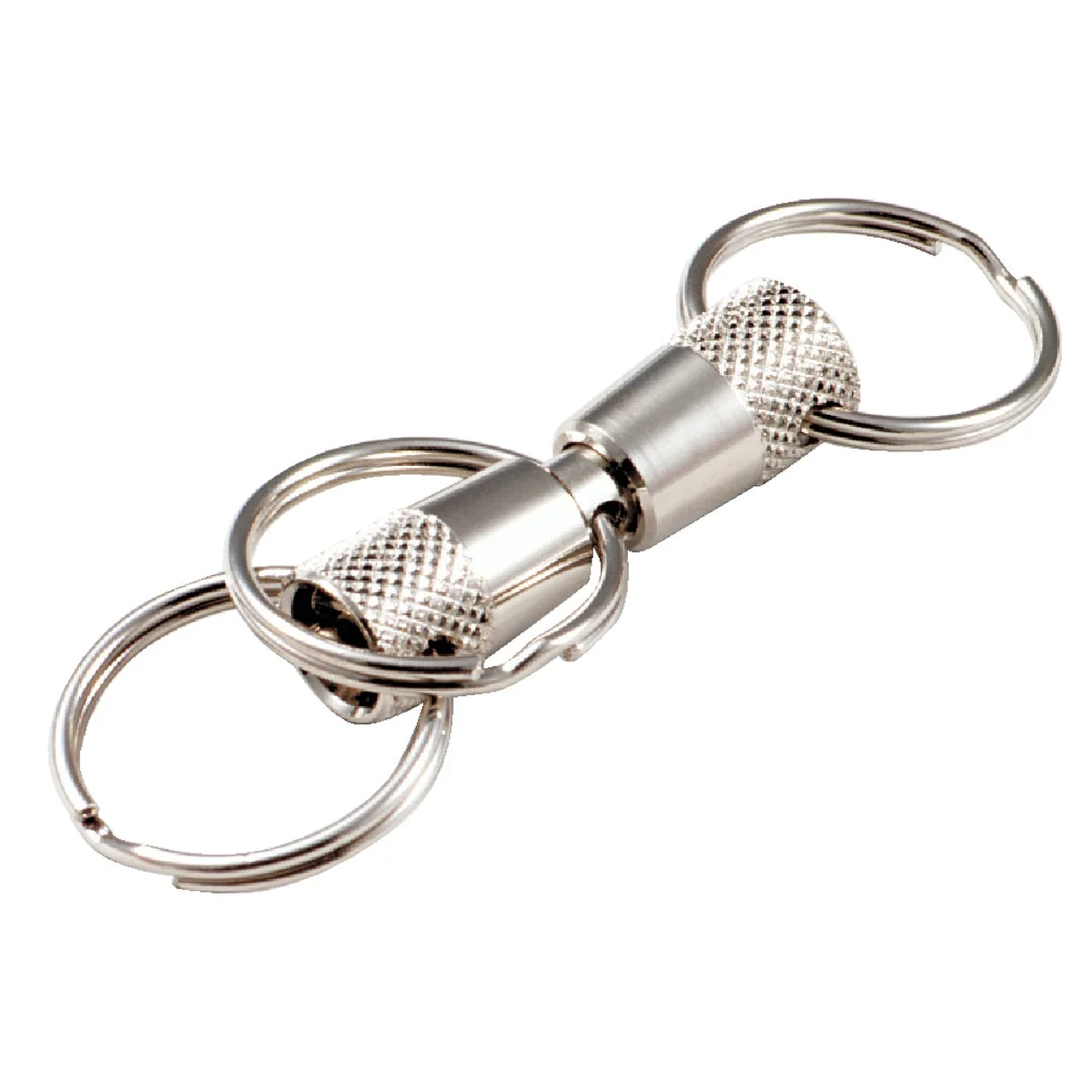 Trendy Lucky Line Nickel-Plated Brass 7 8 In. 3-Way Pull-Apart Key Chain Durable