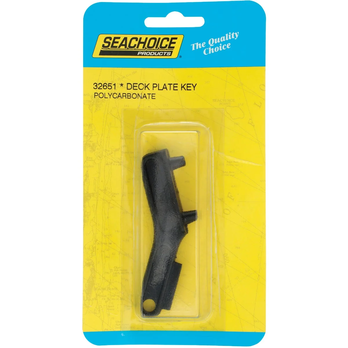 Elite Seachoice Black Polycarbonate Deck Plate Key Original