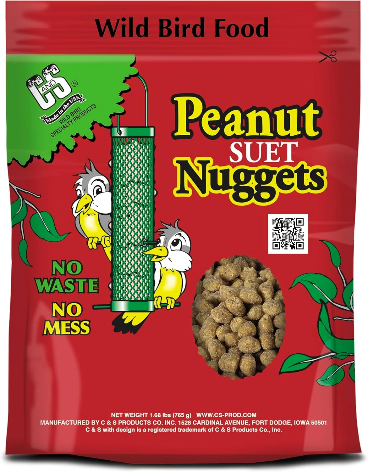 Classic C S Peanut Suet Nuggets for wild birds 27 Ounces Excellent