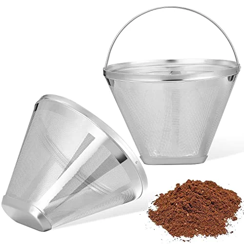 Prestigious Reusable 4 Cone Coffee Filters for Ninja Dual Brew Pro Coffee Makers 2 Count Genuine