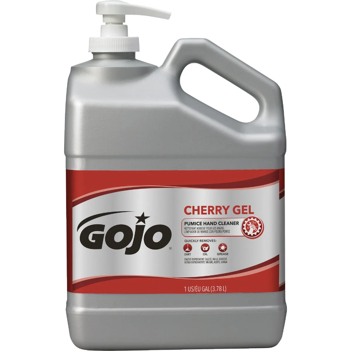 Prestigious GOJO 1 Gal. Pump Cherry Gel Pumice Hand Cleaner Dependable
