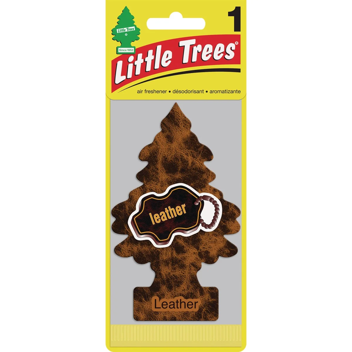 Secure Little Trees Car Air Freshener Leather World-Class