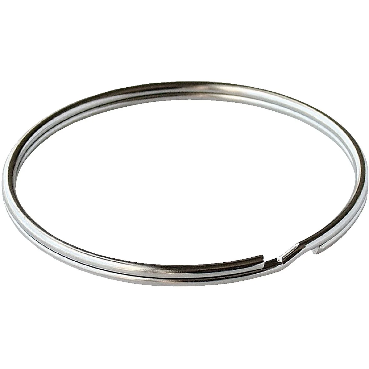 Traditional Lucky Line Tempered Steel Nickel-Plated 7 8 In. Key Ring 2-Pack World-Class