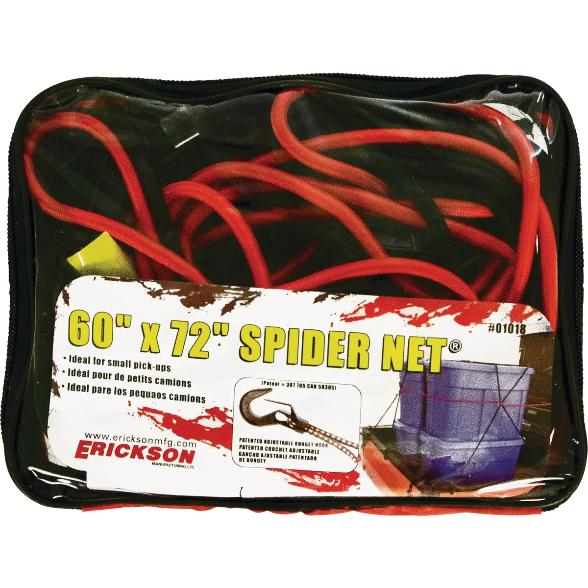 Authentic Erickson 60 In. x 72 In. Spider Net Cargo Net Easy-to-Use
