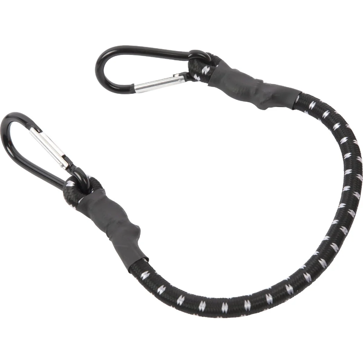 Clean Erickson 1 In. x 24 In. Industrial Bungee Cord with Carabiner Hooks Black User-Friendly