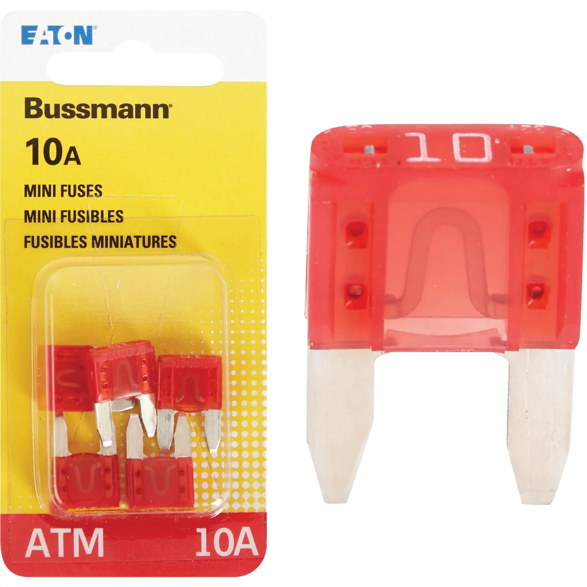 First-Class Bussmann 10-Amp 32-Volt ATM Blade Mini Automotive Fuse 5-Pack User-Friendly