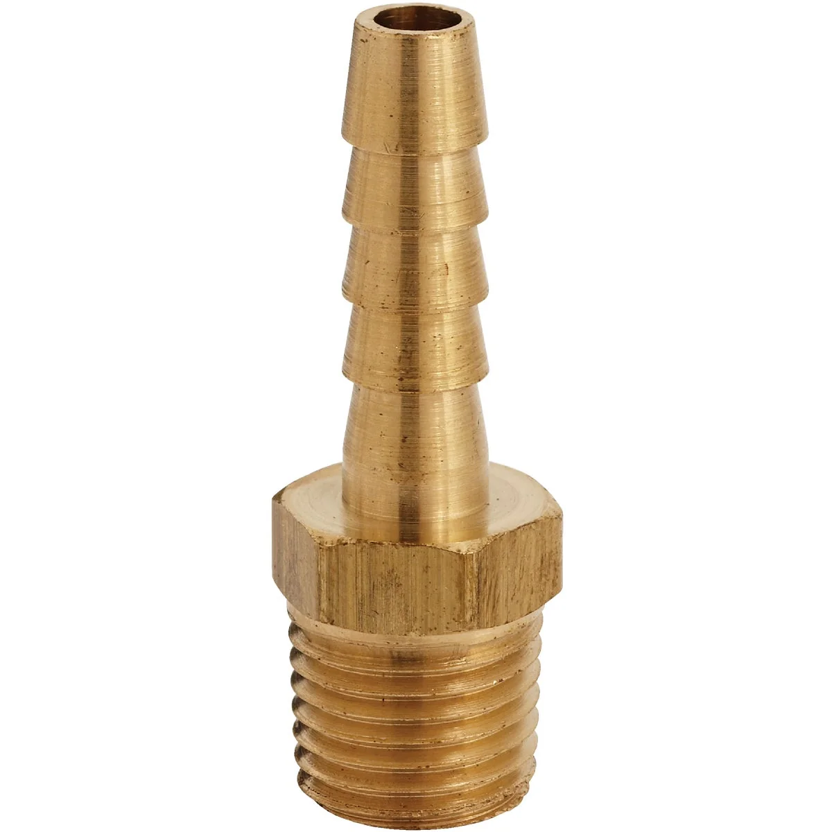 Sophisticated Milton 1 4 In. Barb 1 4 In. MNPT Brass Hose End 2-Pack Professional