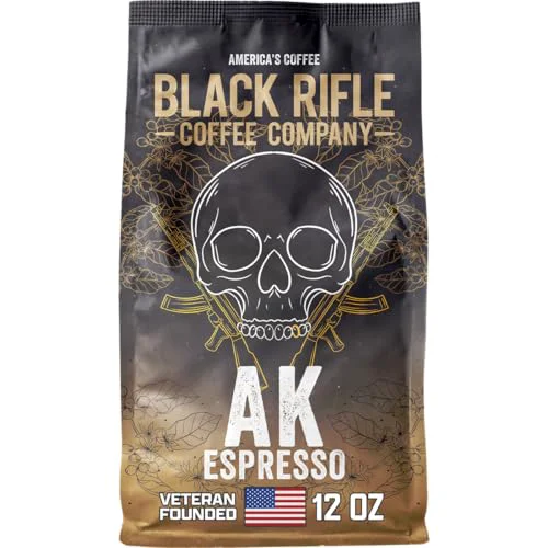 Powerful Black Rifle Coffee Medium Roast Ground Coffee AK Espresso 12 oz 12 Ounce Artisan
