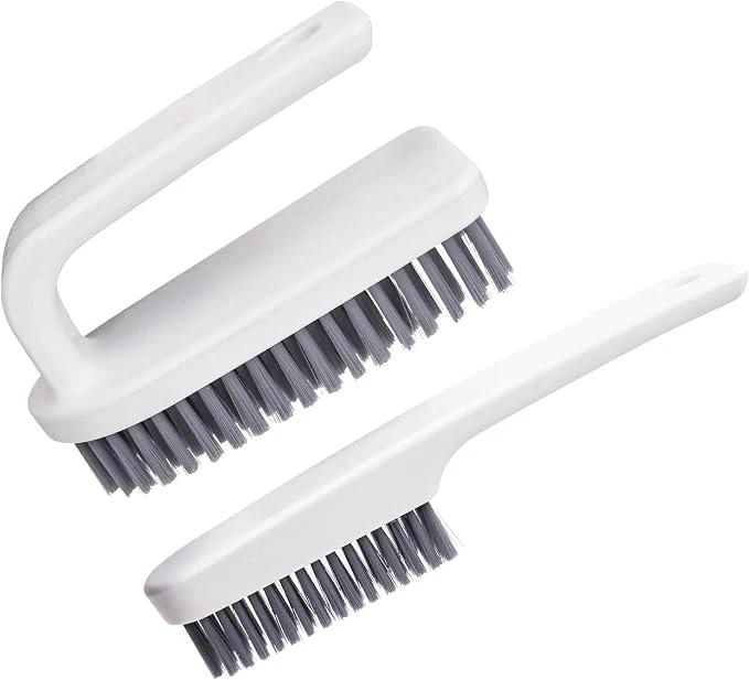 Exceptional 2-Pack Bird Bath Brush Includes Large and Small Brushes Scrubbing Brush Set Green