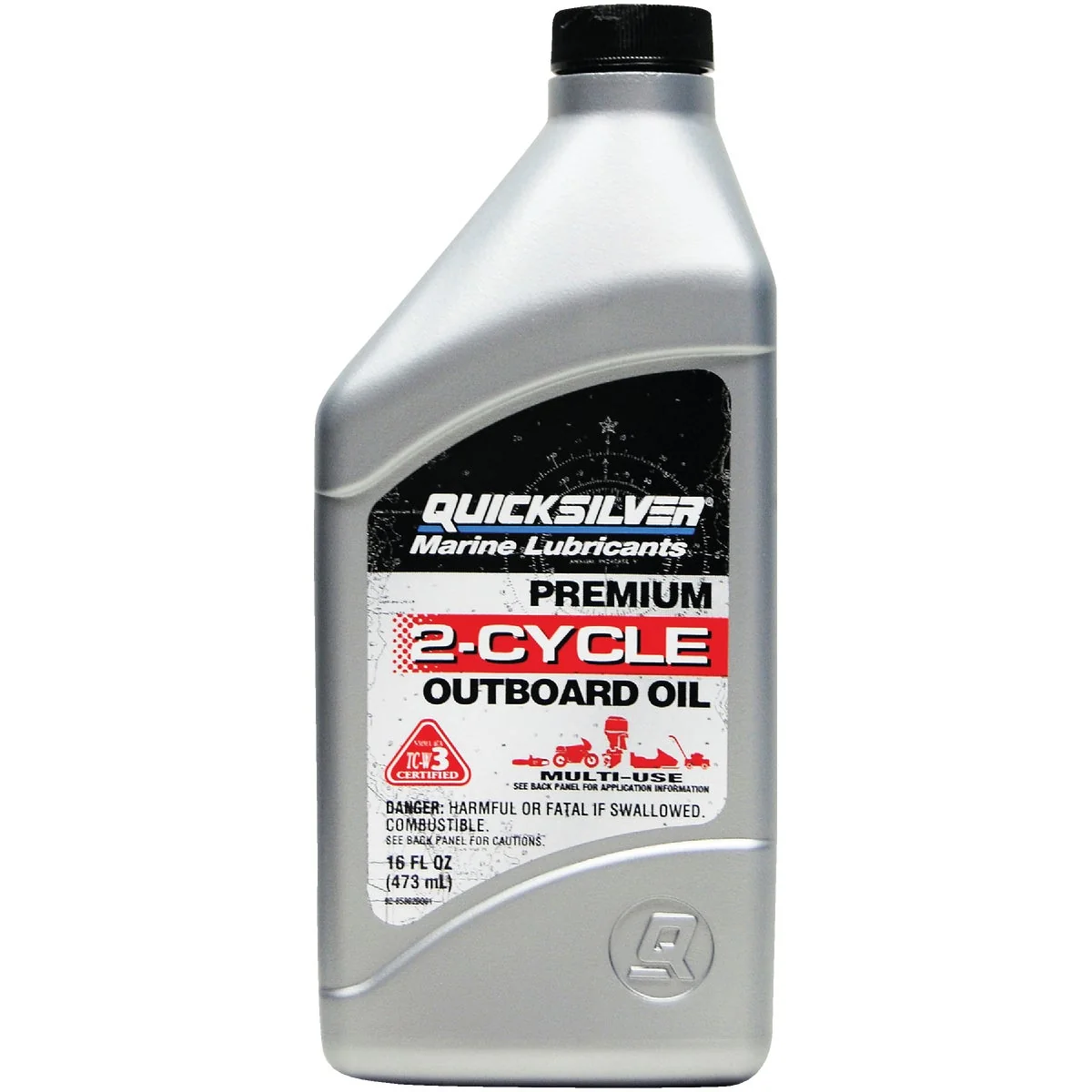 Smooth Mercury Quicksilver 16 Oz. Outboard 2-Cycle Motor Oil First-Class