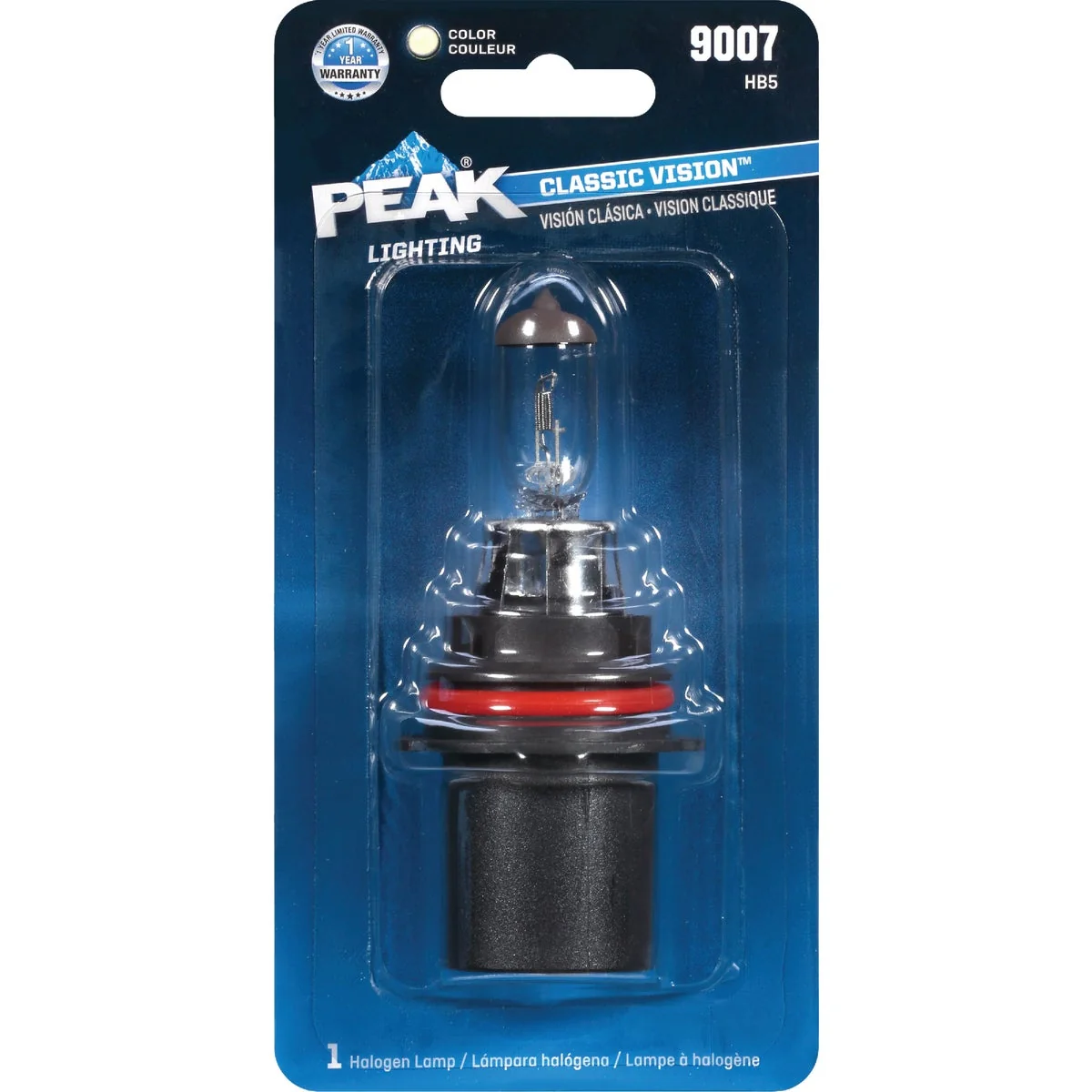 Selected PEAK Classic Vision 9007 HB5 12.8V Halogen Automotive Bulb Easy-to-Use