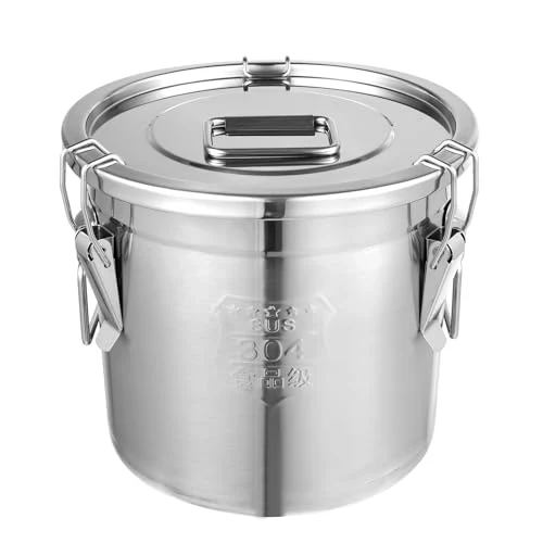 Proven 405 OZ Stainless Steel Canister Rice Ce Grain Storage Containers with Lid Airtight Coffee Bean Storage Milk Flour Sugar Food Storage for Home Bar Restaurant Superior