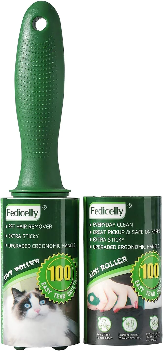 Effective Fedicelly Lint Rollers Pet Hair Extra Sticky Furniture Cat Dog Hair Remover Laundry Clothes Carpet Total 200 Sheets Lint Remover Brush for CouchAbout ThisOverview First-Class
