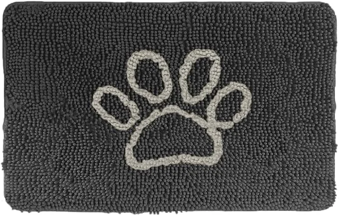 Functional GORILLA GRIP SoakSTOPPER Dog Door Mat 36×24 Machine Washable Rug Absorbent Doormat Captures Moisture Mud Dirt Quick Dry Soft Chenille Entryway Rugs Indoor Entrance Mats for Dog Paws CharcoalAbout ThisOverview Artisan