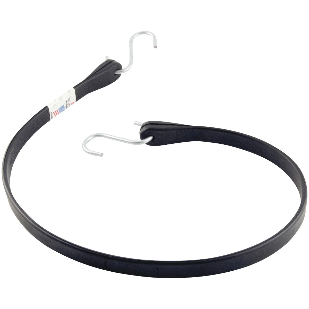 Traditional Erickson 5 8 In. x 34 In. Hook-to-Hook Rubber Industrial EDPM Tarp Strap Black High-Grade