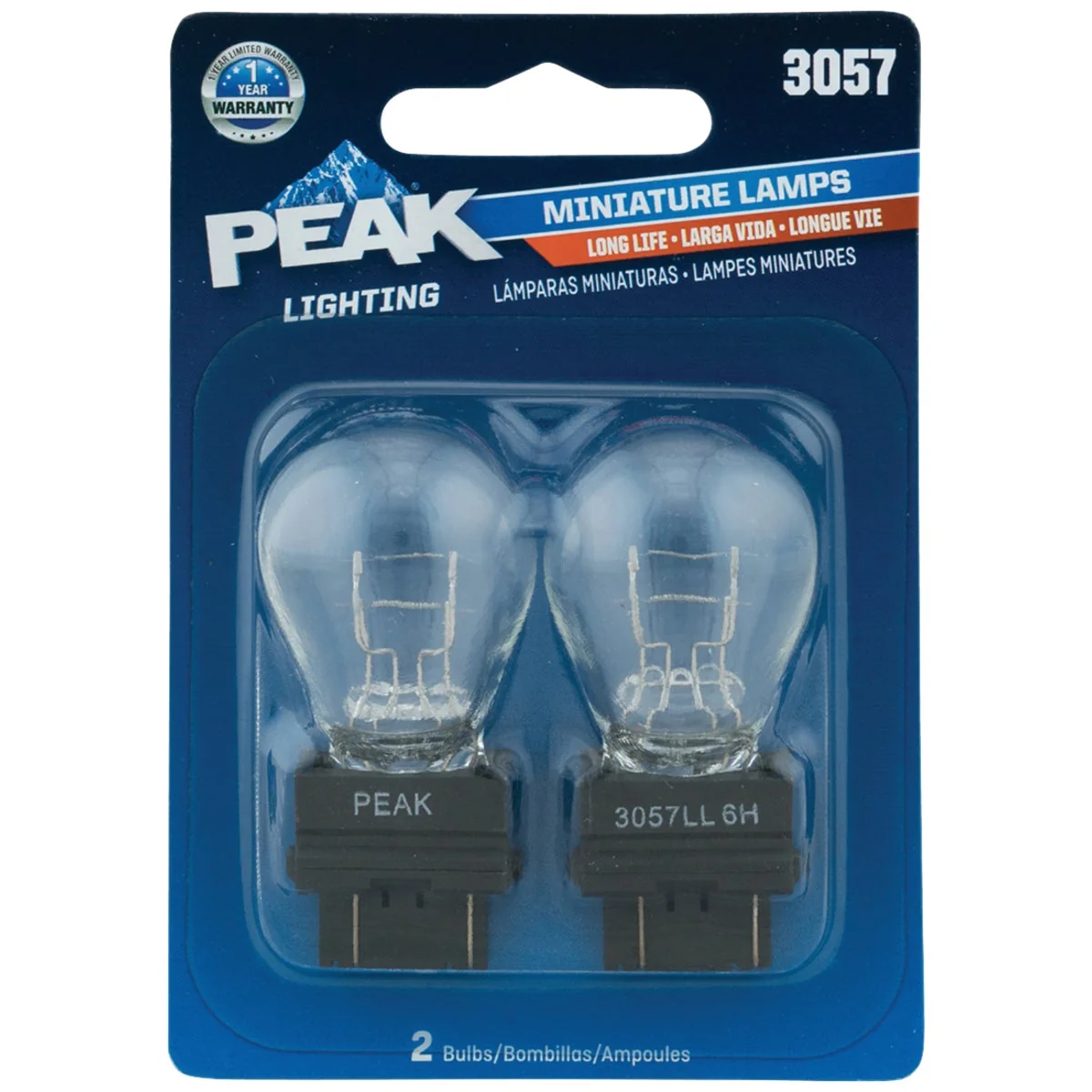Top-Quality PEAK 3057 12.8 14V Mini Incandescent Automotive Bulb 2-Pack Stylish