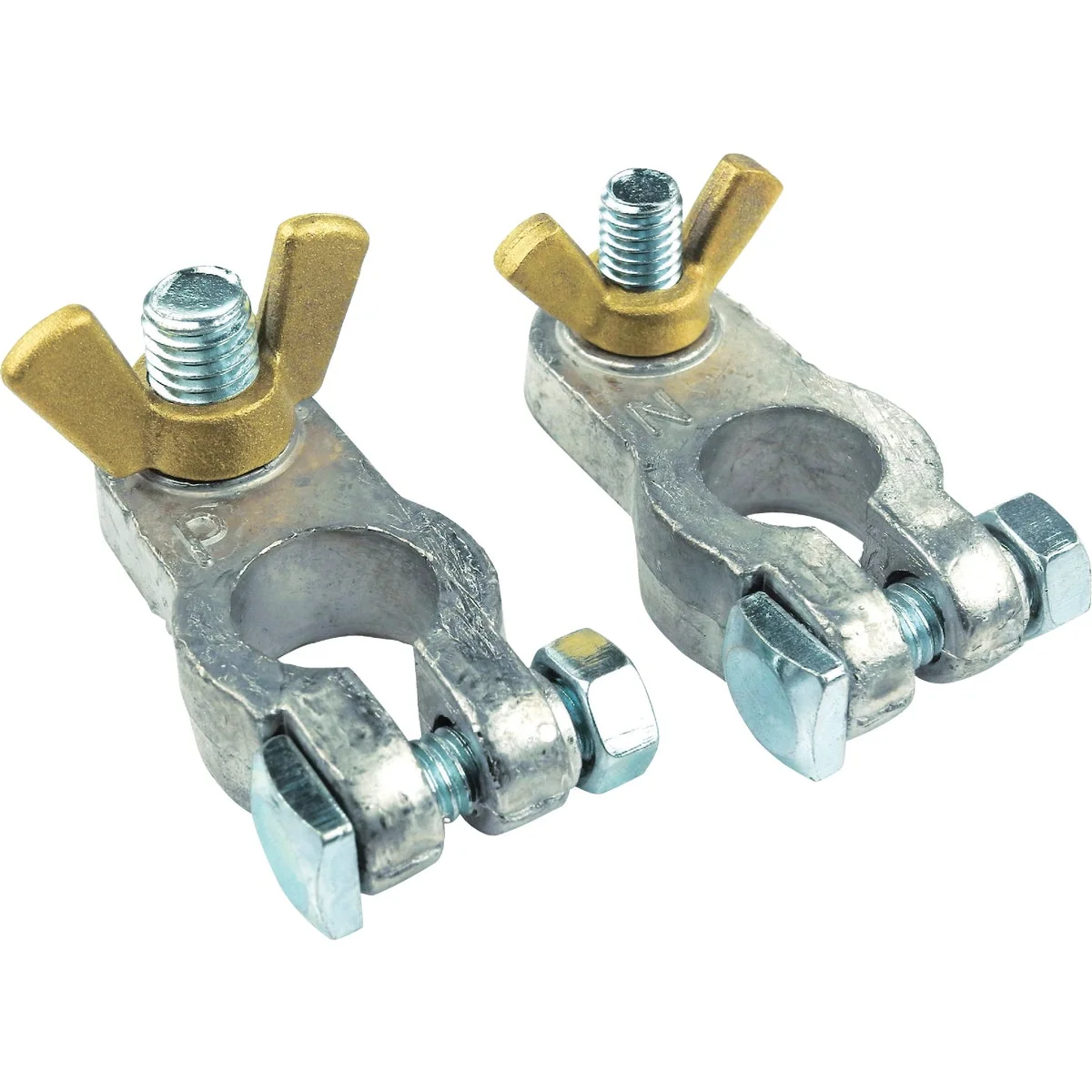 Verified Seachoice Standard Top Side Post Battery Terminal with Brass-Plated Nuts 2-Count Luxury