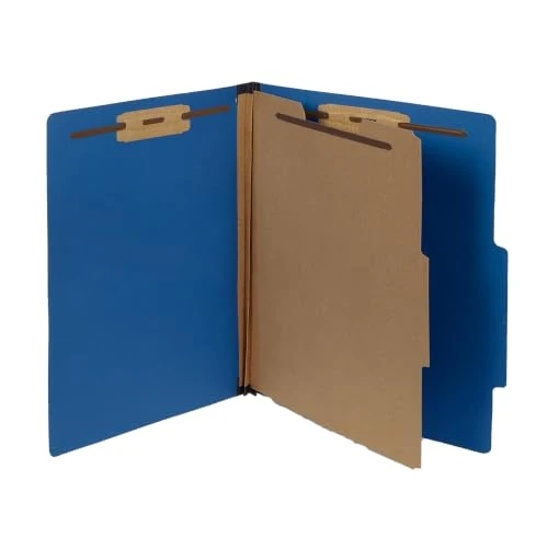 Excellent 10 Dark Blue Classification Folders 10 Count Fine
