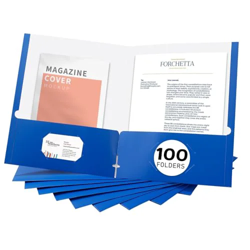 Expertly Made File folders with Pockets 100 Count Exceptional