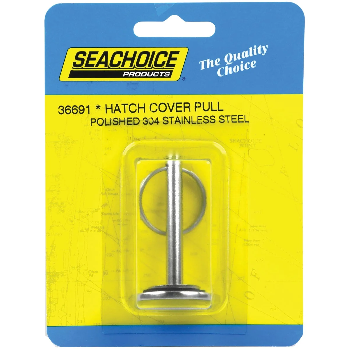 Soft Seachoice 1-1 4 In. x 1 8 In. Stainless Steel Hatch Cover Pull Lightweight
