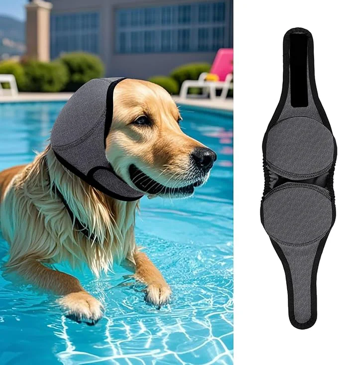 Exceptional LIANZIMAU Dog Ear Covers for Bath Swimming Grooming Water Resistant Dogs Shower Cap Reusable Dog Ear Protection for Noise Blow Drying Adjustable Ear Wraps for Dogs Bathing SuppliesAbout ThisOverview Unique