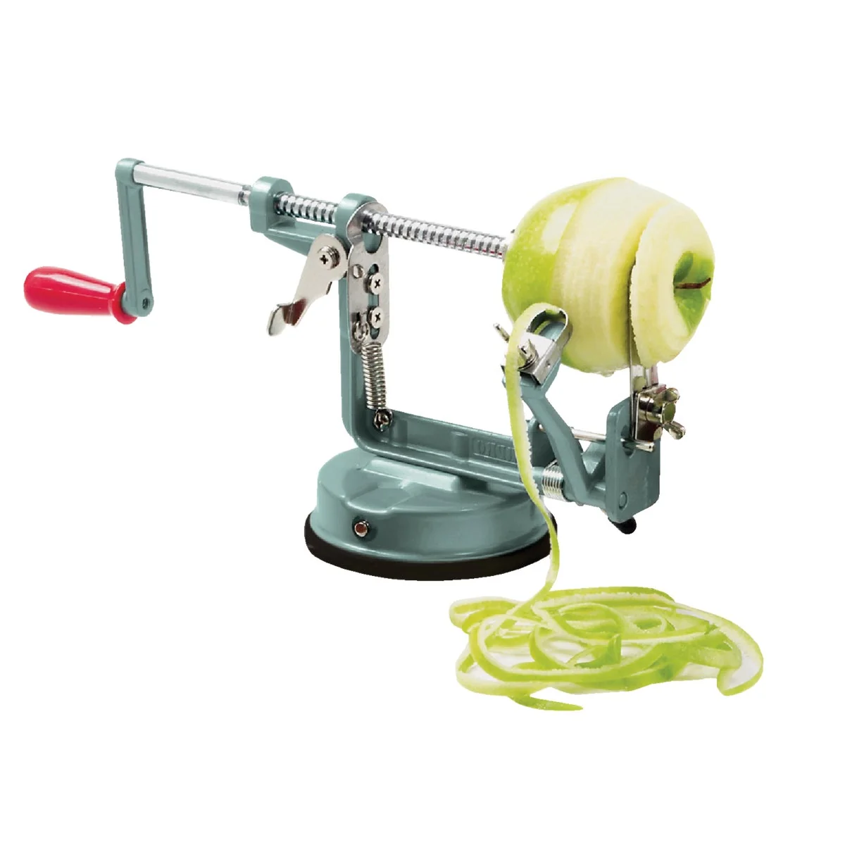 Convenient Norpro Apple-Master Apple Parer Slicer Corer with Vacuum Base Natural