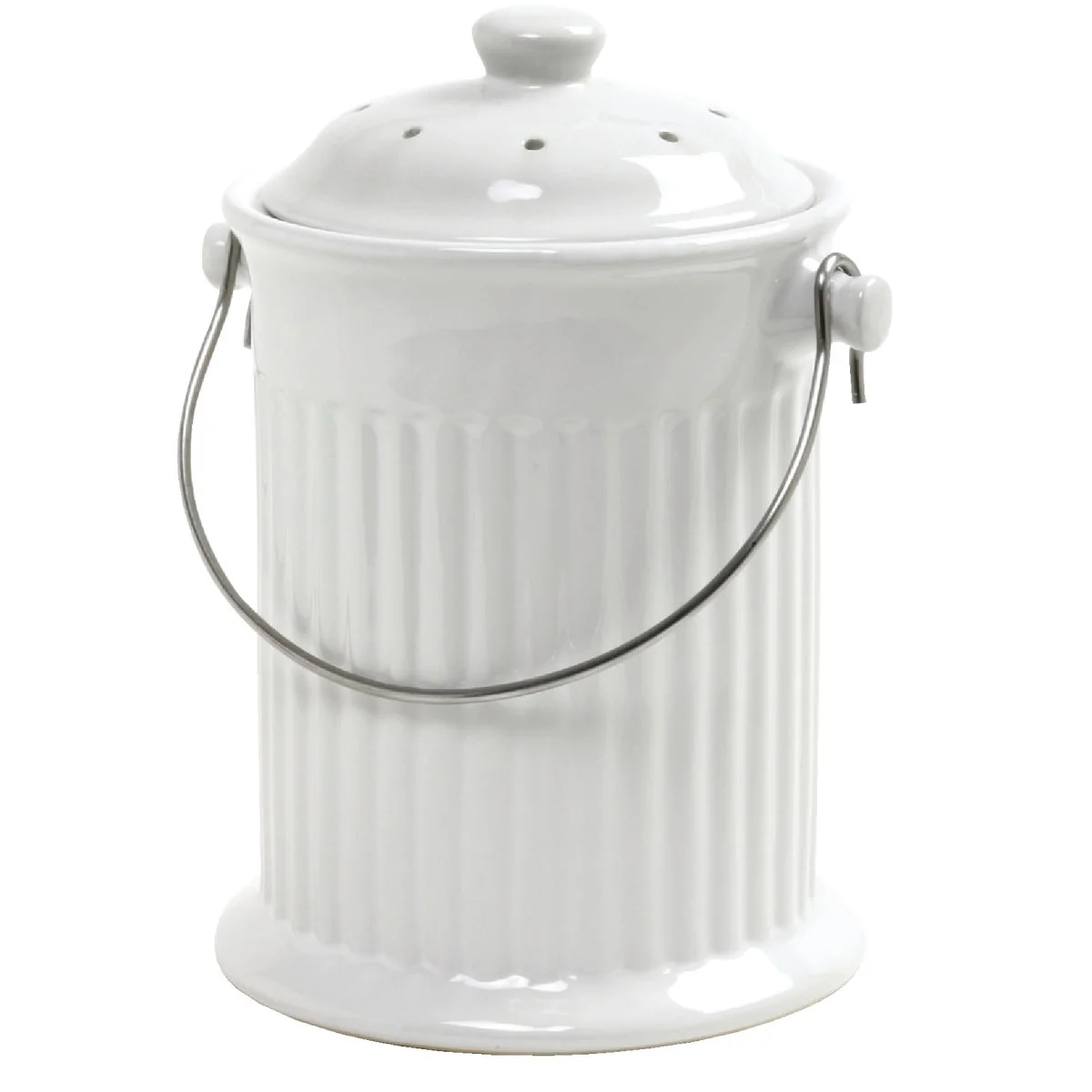 Stylish Norpro 1 Gallon Ceramic Compost Keeper Crafted
