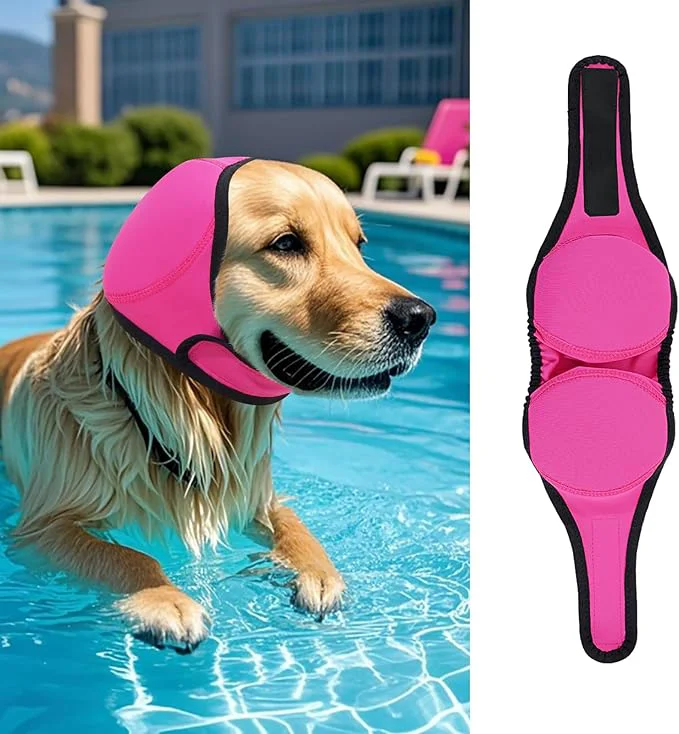Fast LIANZIMAU Dog Ear Covers for Bath Swimming Grooming Water Resistant Dogs Shower Cap Reusable Dog Ear Protection for Noise Blow Drying Adjustable Ear Wraps for Dogs Bathing SuppliesAbout ThisOverview Long-Lasting