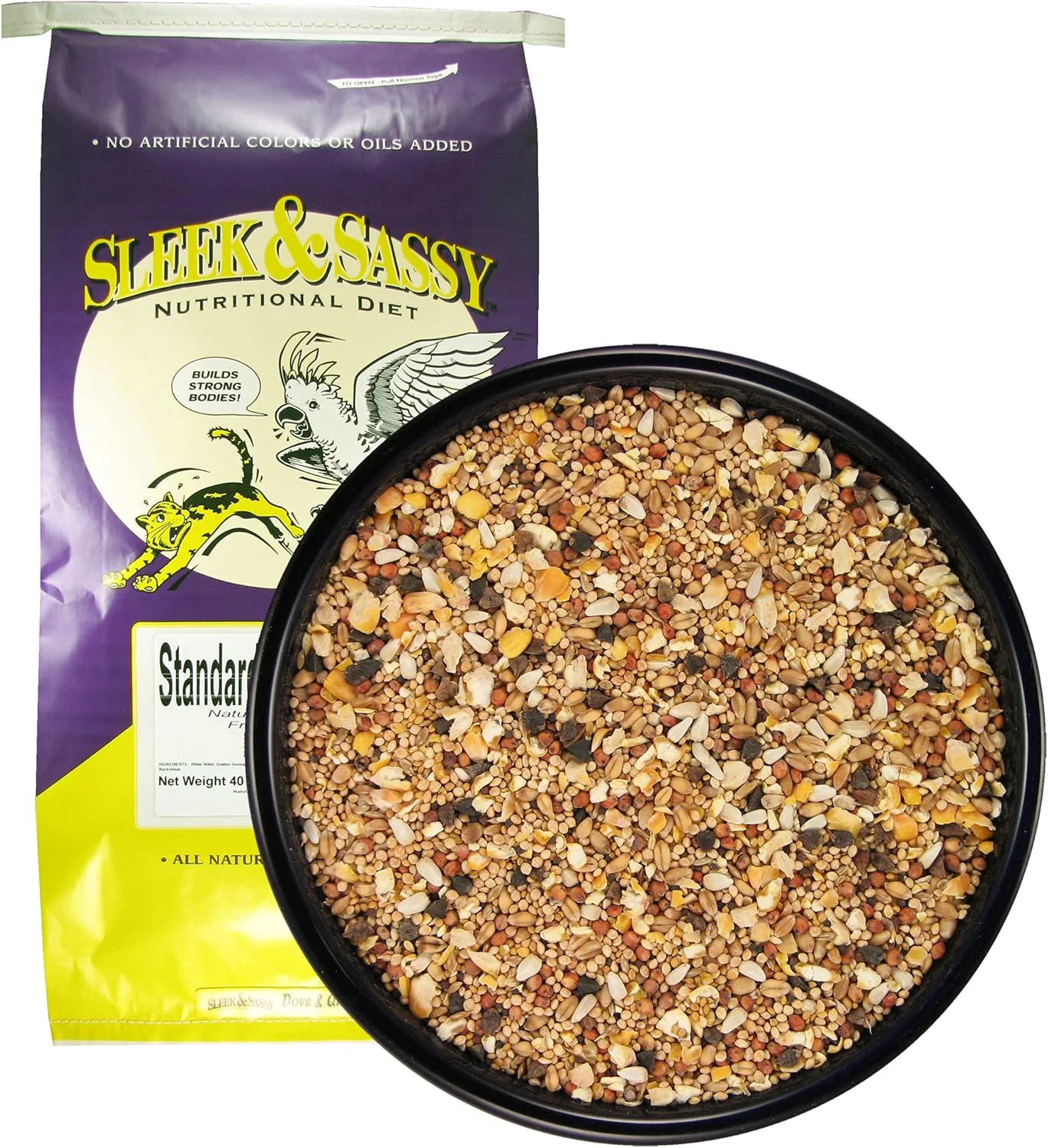 Exclusive SLEEK SASSY Dove Quail Bird Food 40 lbs. Efficient