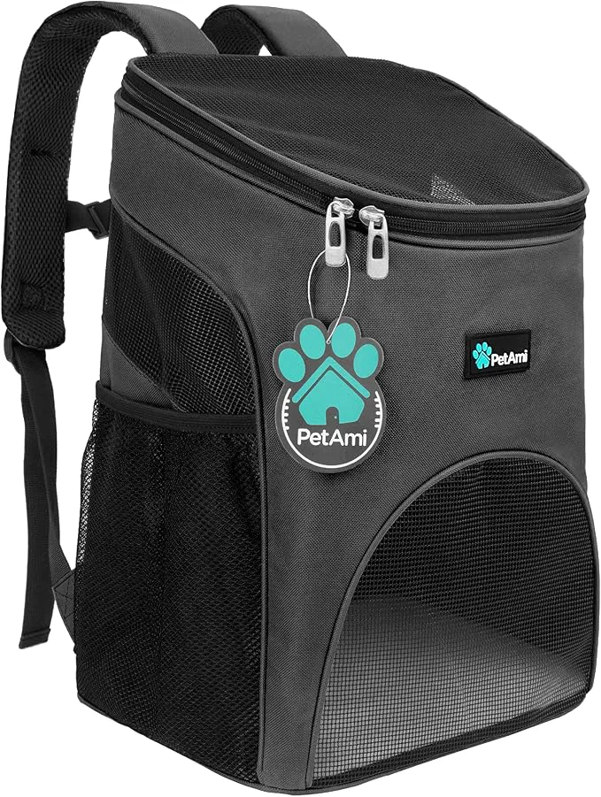 Fast PetAmi Small Dogs and Cat Backpack Carrier Airline Pet Backpack Unique