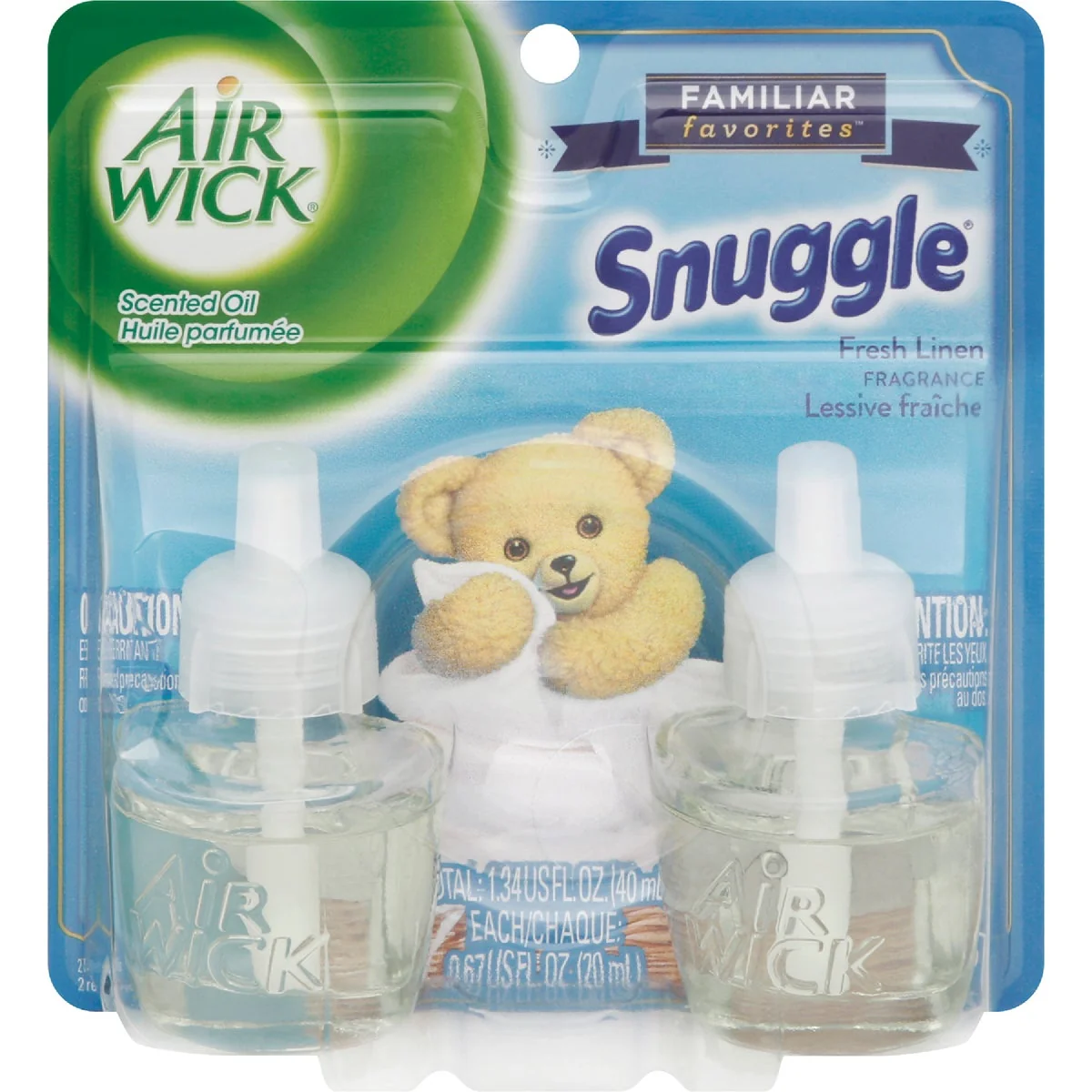 Powerful Air Wick Snuggle Fresh Linen Scented Oil Refill 2-Pack Elite