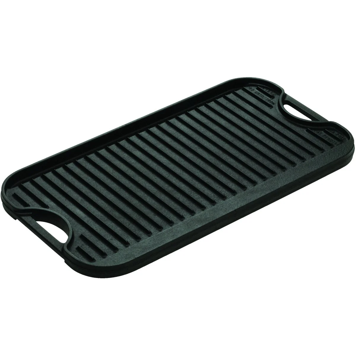 Specialty Lodge 10.5 In. x 20 In. Cast Iron Griddle Grill with Handles Efficient