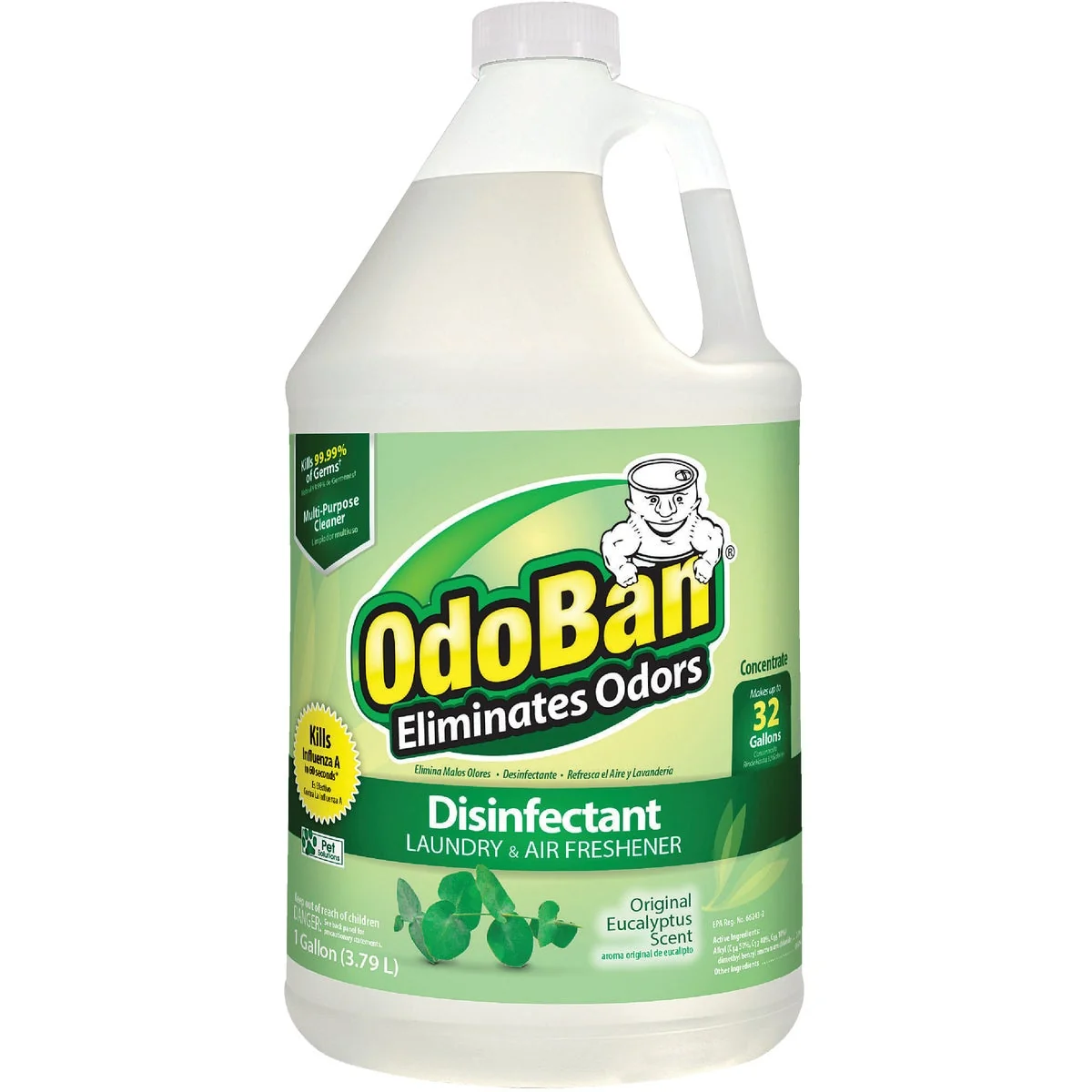 Specialty OdoBan 1 Gal. Eucalyptus Washable Surface Sanitizer Deodorizer Concentrate Authentic