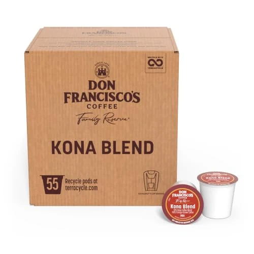 Selected Kona Blend Single Serve Coffee Pods 55 Count Luxury