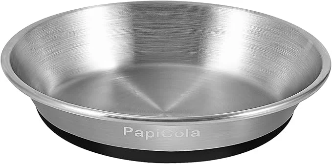 Solid Stainless Steel Cat Bowl 1PC Non-Slip cat Food Dishes Metal Pet Food and Water Bowls Whisker Friendly with Wide and Shallow Design 6.3” Wide 0.7mm Thick Steel I Pet Dish 1 PC-6.3in About ThisOverview Reliable