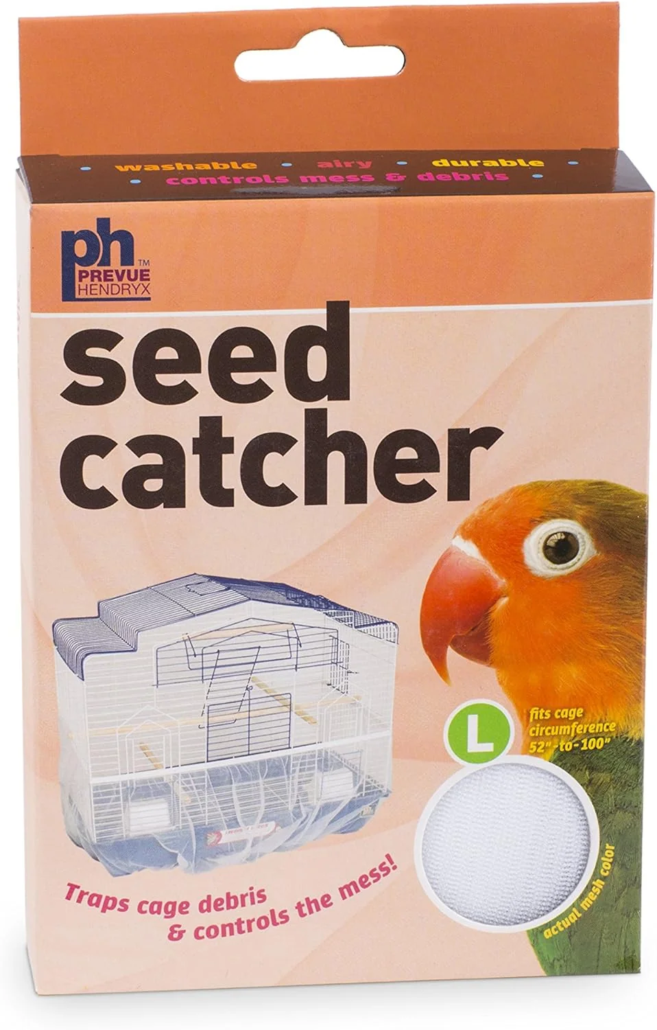 Original Design Prevue Pet Products 822W Mesh Bird Seed Catcher White Large 13 Smart