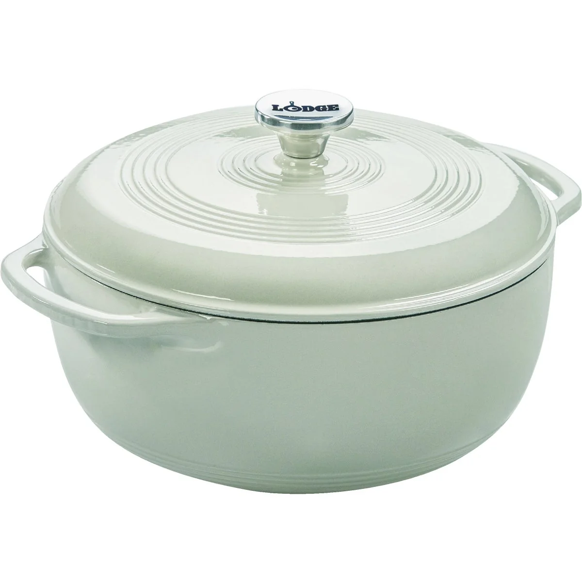 Practical Lodge 6 Qt. White Enamel Dutch Oven Enhanced