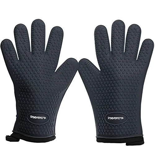 Authentic S Silicone Smoker BBQ Gloves 2 Count Classic
