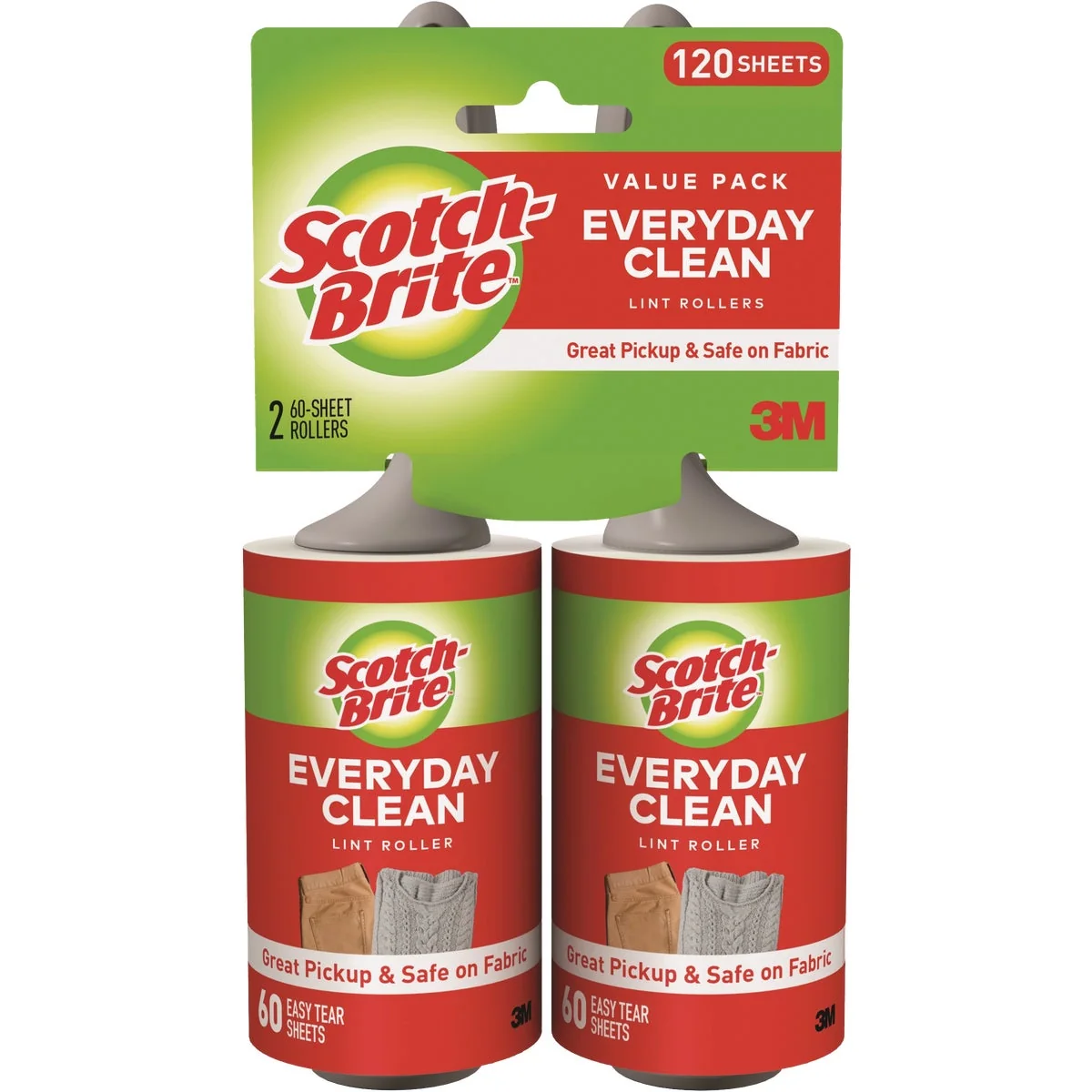 Verified 3M Scotch-Brite Lint Roller 2-Count Efficient